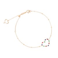 Bracciale Maman et Sophie Donna Mon coeur & etoile in Oro rosa Zaffiro BRMCR1RM - BRMCR1RM